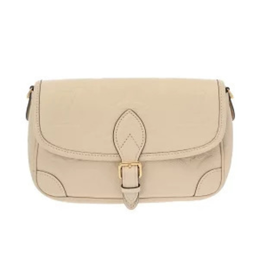 Louis Vuitton Monogram Empreinte Diane Cream Leather Shoulder Bag